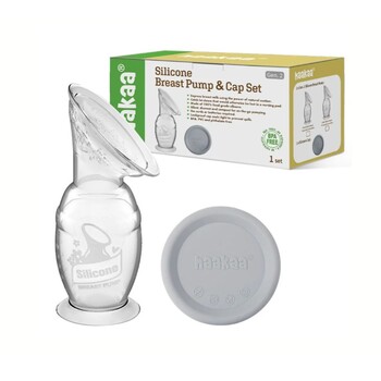 Generation 2 Silicone Breast Pump with Suction Base & Silicone Cap Gift Box (100/150ml)